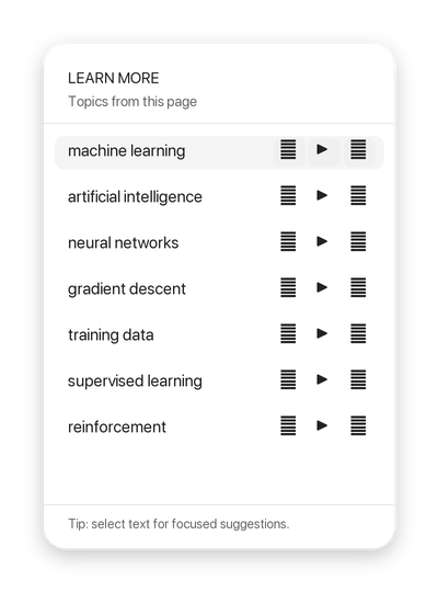 LEARN MORE popup demo